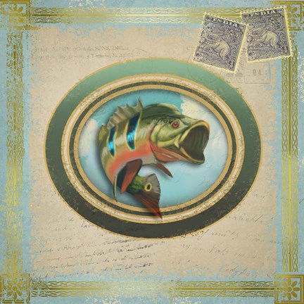 Framed Freshwater Fishing 4 Print