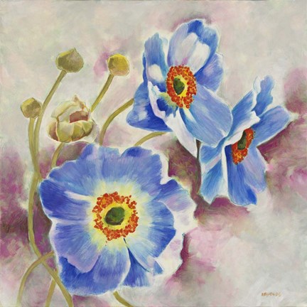 Framed Delicate Blooms 1 Print