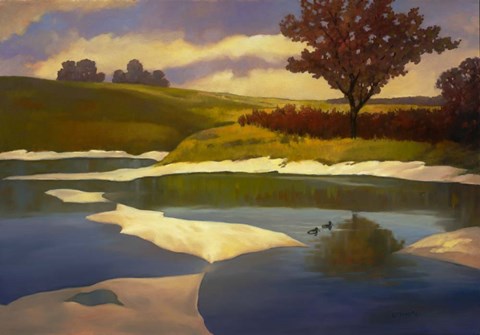 Framed Sandbanks II Print