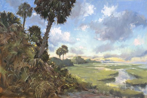 Framed Morning Glory Print