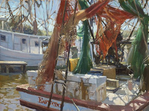 Framed Ablast In Brigh tLights Print