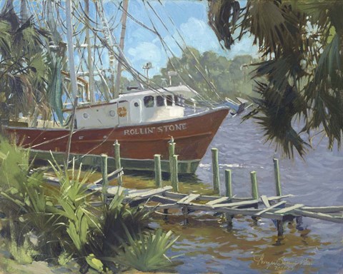 Framed Rhythmic Waters Print