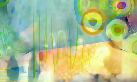 Framed Dappled Grasses Print