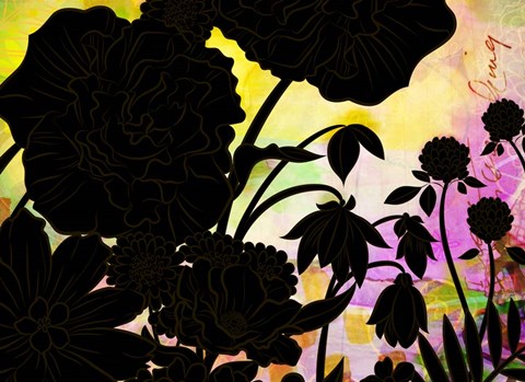 Framed Brassy Begonia F Print