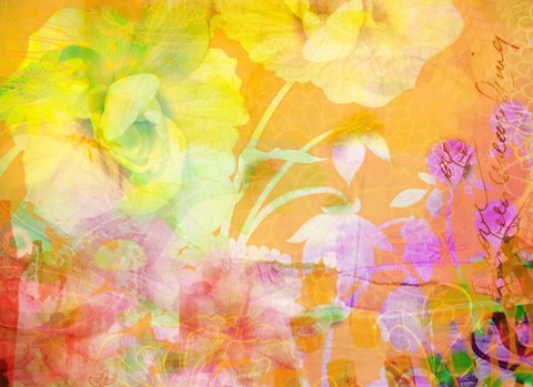 Framed Brassy Begonia G Print