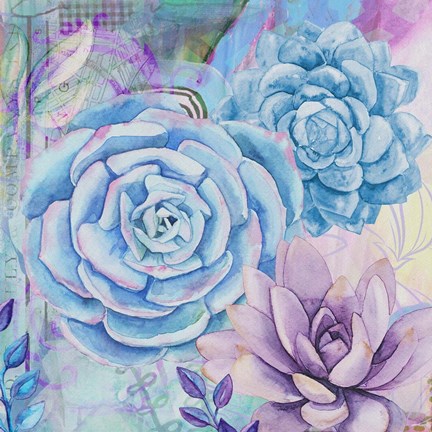 Framed Lety's Lovely Garden 2 Print