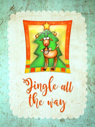 Framed Jingle All The Way Print