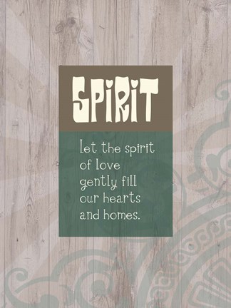 Framed Let the Spirit of Love Fill Hearts and Homes Print