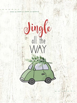 Framed Jingle All The Way Print