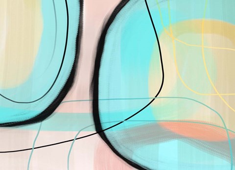 Framed Tumbled Glass Print