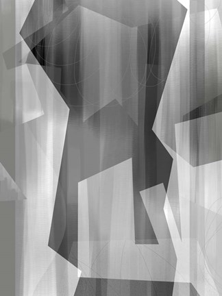 Framed Satin Symmetry D Print