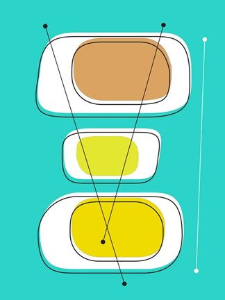 Framed Telly Trio A Print