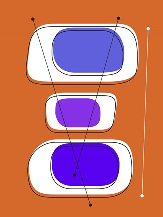 Framed Telly Trio B Print