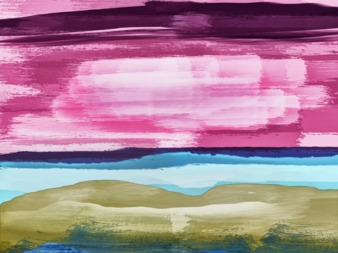 Framed Abstract Sunset 2 Print