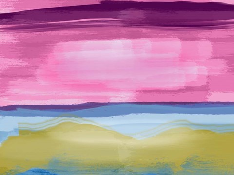 Framed Abstract Sunset 3 Print