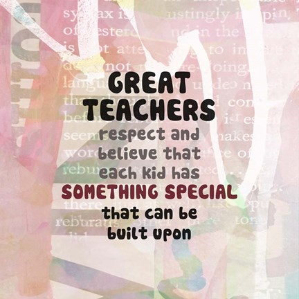 Framed Teacher Calendar-Teachers Respect Print