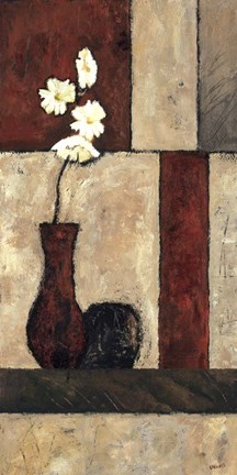 Framed Earthy Orchid Panel II Print