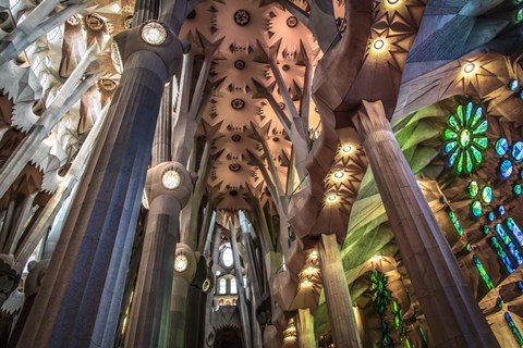 Framed Colorful Barcelona 2 Print