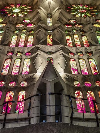 Framed Colorful Barcelona 4 Print