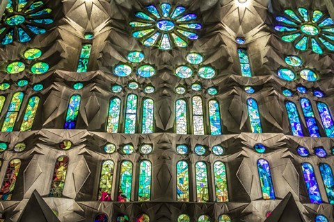 Framed Colorful Barcelona 8 Print