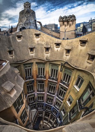 Framed Colorful Barcelona 12 Print