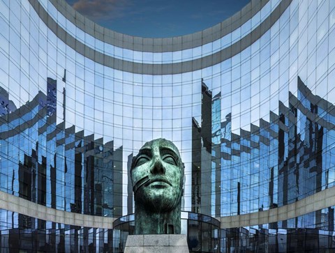 Framed La Defense Paris Print