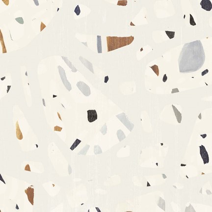 Framed Abstract Terazzo I Print