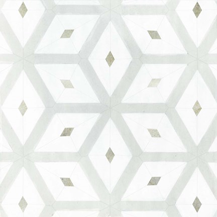 Framed Seaglass Tiles II Print