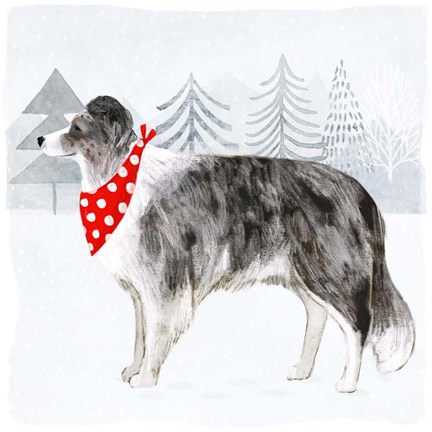 Framed Christmas Cats &amp; Dogs IV Print