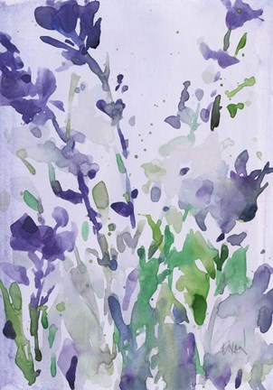Framed Violet Garden Moment I Print