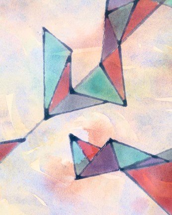 Framed Lucent Shards II Print