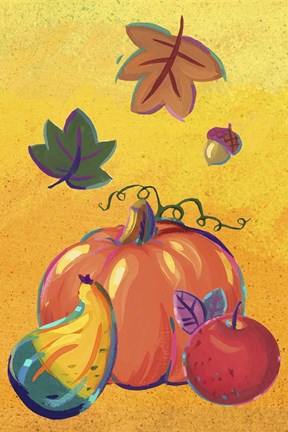 Framed Graphic Cornucopia I Print