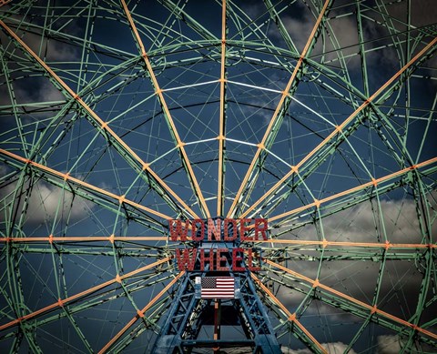 Framed Wonder wheel  New York Print