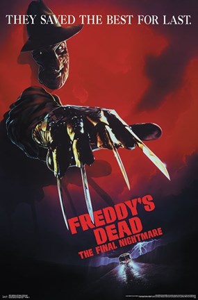 Framed Nightmare on Elm Street - Freddy&#39;s Dead Print