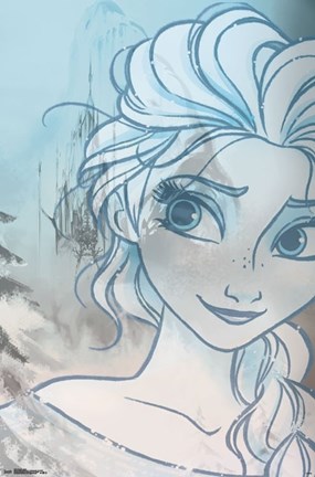 Framed Frozen - Smile Print