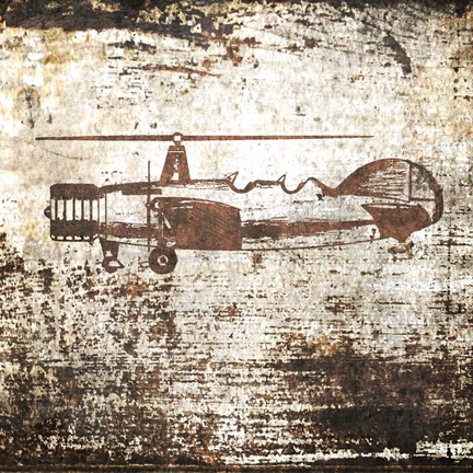 Framed Vintage Airplane Print
