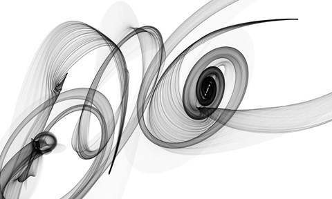 Framed Abstract Black and White Art 2015-03-08 Print