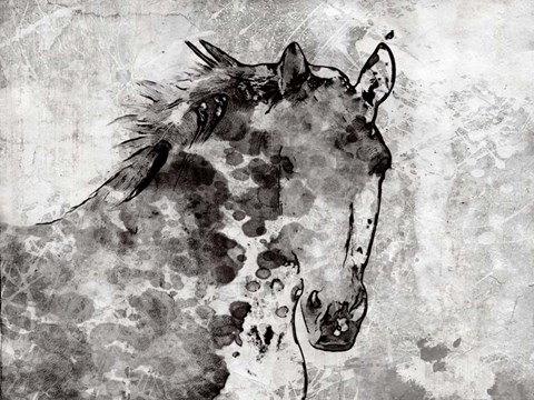 Framed Winter Horse Print
