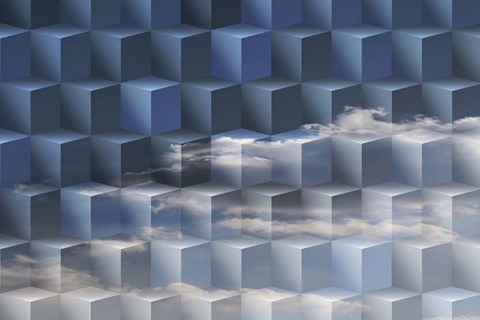 Framed Geometric Shapes 51 Print