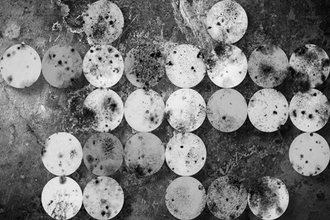 Framed Marble Shapes Print