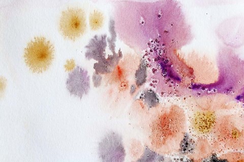 Framed Coastal Watercolor Abstract 146 Print