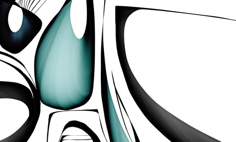 Framed Mid Century Abstract 3 Print