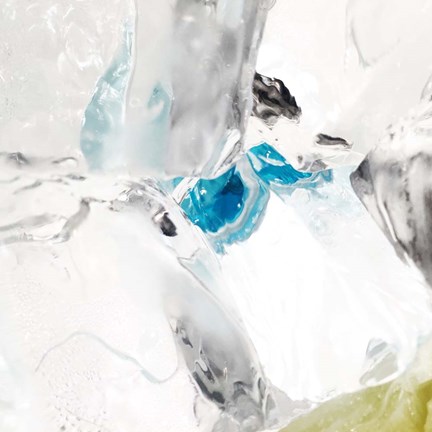 Framed Blue Ice 5 Print