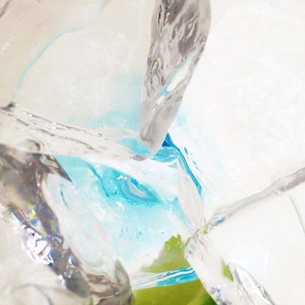 Framed Blue Ice 6 Print
