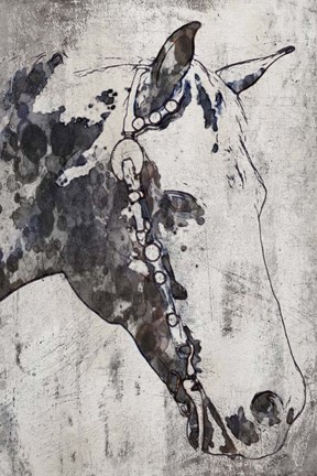 Framed Morgan Horse- Black Beauty 1 Print