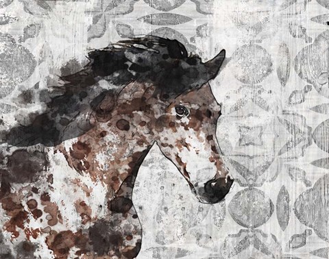 Framed Running Wild Horse 8 Print