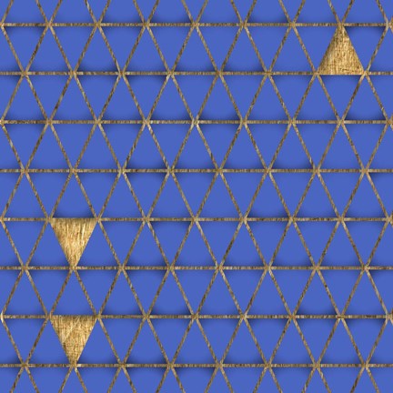 Framed Blue and Gold 8 Print