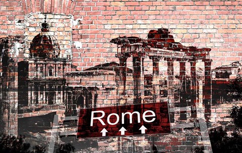Framed Rome 1 Print