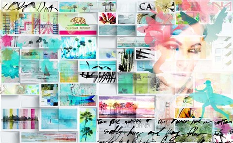 Framed California Republic 3C Print