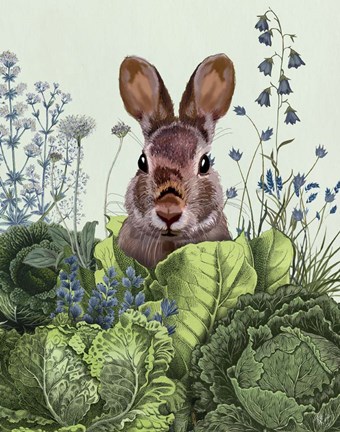 Framed Cabbage Patch Rabbit 6 Print